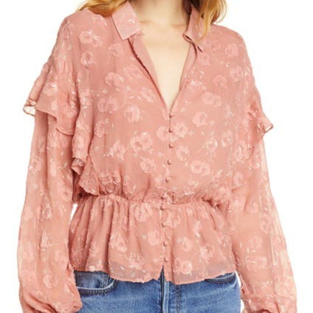 Joie Casha Floral Silk Blend Blouse